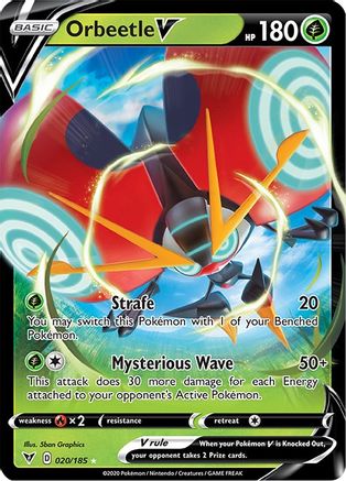 Orbeetle V 20/185 - Vivid Voltage Holofoil - Poke-Collect