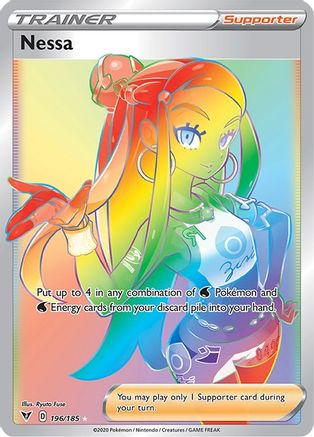 pokemon vivid voltage secret rare cards Nessa (Secret) - SWSH04: [SECRET RARE] Variant:Pack cph:tcg party grading or authentication News | Pokéos