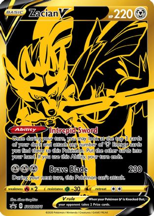 Zacian V SWSH076/307 - SWSH Black Star Promos Holofoil - Poke-Collect
