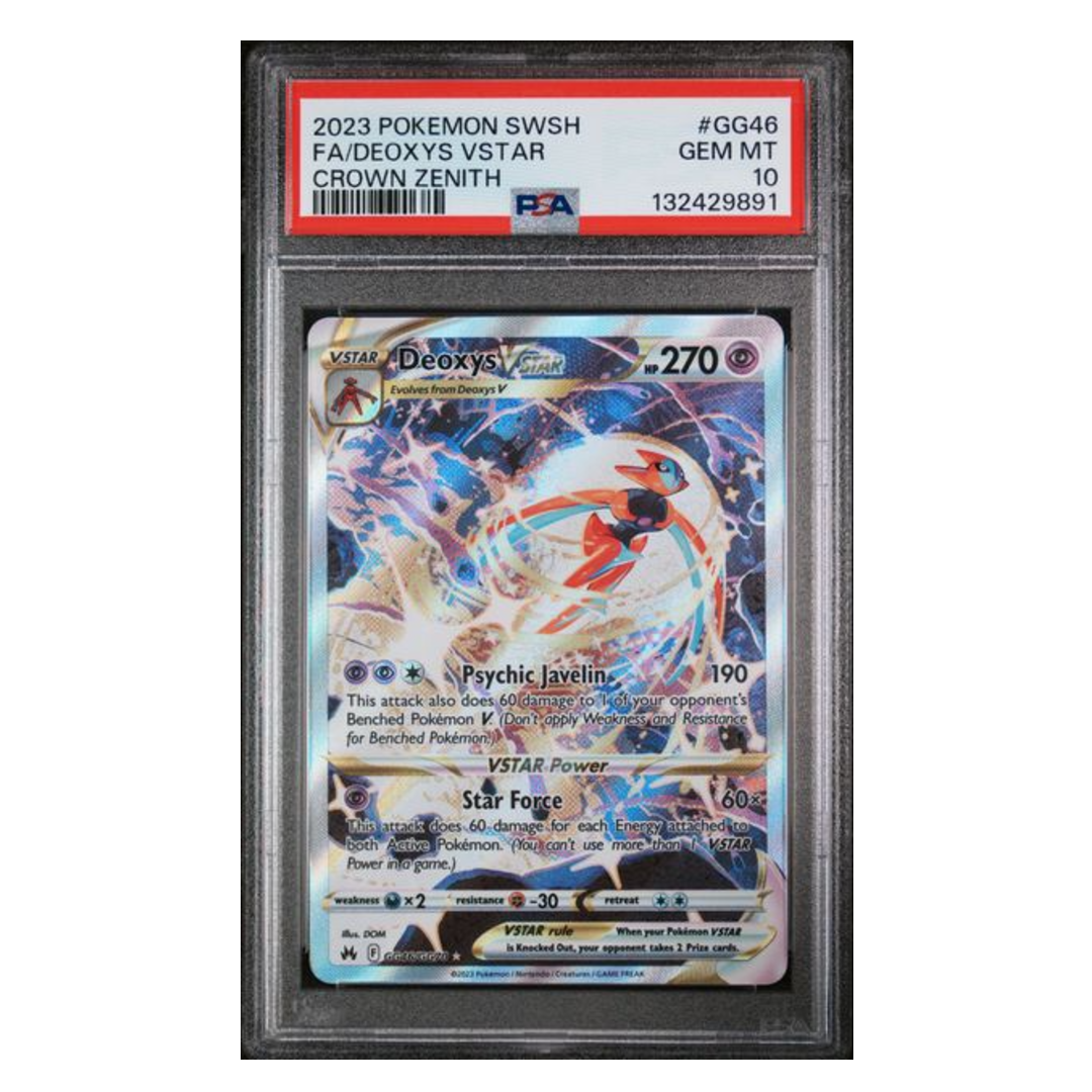 Deoxys VSTAR Crown Zenith #GG46 PSA 10