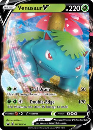 Venusaur V SWSH100/307 - SWSH Black Star Promos Holofoil - Poke-Collect
