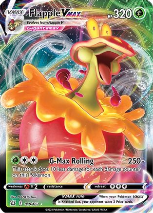 Flapple VMAX 19/163 - Battle Styles Holofoil - Poke-Collect