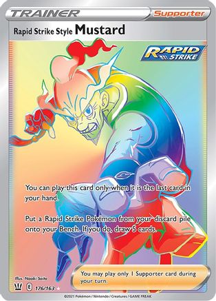 Rapid Strike Style Mustard 176/163 - Battle Styles Holofoil - Poke-Collect