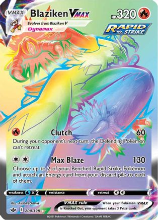 Blaziken VMAX 200/198 - Chilling Reign Holofoil - Poke-Collect
