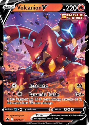 Volcanion V 25/198 - Chilling Reign Holofoil - Poke-Collect