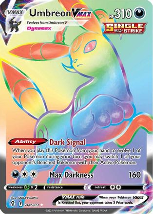Umbreon VMAX 214/203 - Evolving Skies Holofoil - Poke-Collect