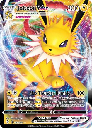 Jolteon VMAX 51/203 - Evolving Skies Holofoil - Poke-Collect
