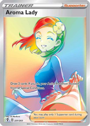Aroma Lady 221/203 - Evolving Skies Holofoil - Poke-Collect