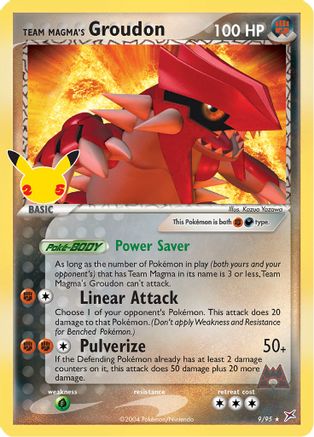 Team Magma's Groudon 9/25 - Celebrations Classic Collection Holofoil - Poke-Collect