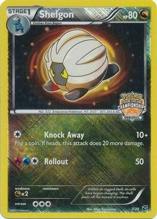 Shelgon - 7/20 (Regional Championships) 7 - League & Championship Cards Reverse Holofoil - Poke-Collect