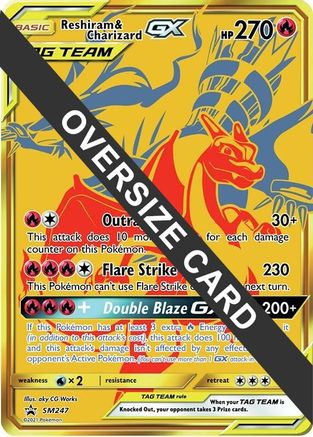 Reshiram & Charizard GX - SM247 SM247 - Jumbo Cards Holofoil - Poke-Collect