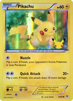 Pikachu - 26/83 (20th Anniversary) 26 - Miscellaneous Cards & Products Holofoil - Poke-Collect