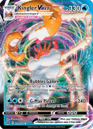 Kingler VMAX 29/172 - Brilliant Stars Holofoil - Poke-Collect