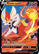 Cinderace V - 043/264 (#60 Cinderace Stamped) 43 - Battle Academy 2022 Holofoil - Poke-Collect