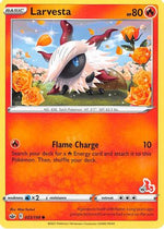 Larvesta - 023/198 (#19 Cinderace Stamped) 23 - Battle Academy 2022 - Poke-Collect