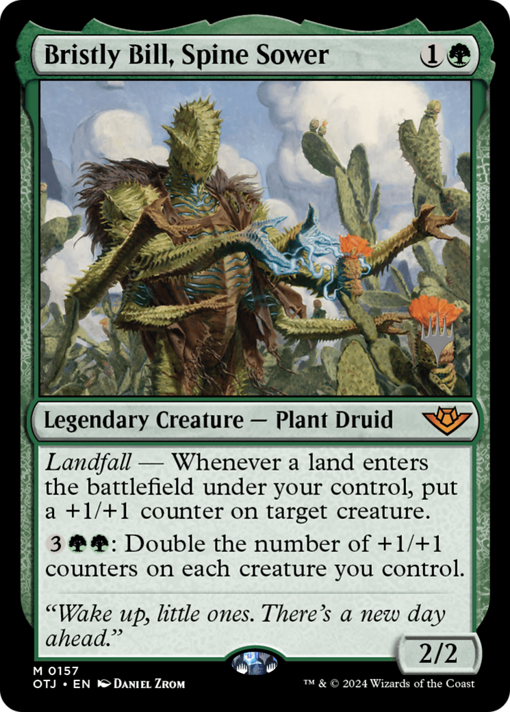 Bristly Bill, Spine Sower (PPOTJ-157) - Outlaws of Thunder Junction Promos Foil - Poke-Collect