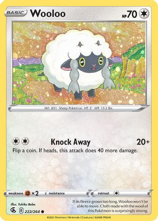 Wooloo - 222/264 (Cosmos Holo) 222 - Miscellaneous Cards & Products Holofoil - Poke-Collect