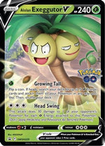 Alolan Exeggutor V SWSH225/307 - SWSH Black Star Promos Holofoil - Poke-Collect