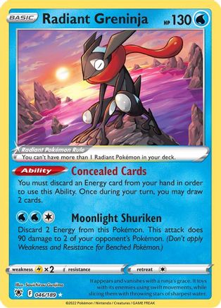 Radiant Greninja 46/189 - Astral Radiance Holofoil - Poke-Collect
