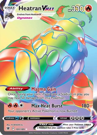 Heatran VMAX 191/189 - Astral Radiance Holofoil - Poke-Collect