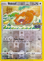 Bidoof (Peelable Ditto) 59 - Pokemon GO Reverse Holofoil - Poke-Collect