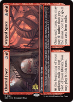 Charred Foyer // Warped Space (PRE-129) - Duskmourn: House of Horror Promos Foil - Poke-Collect
