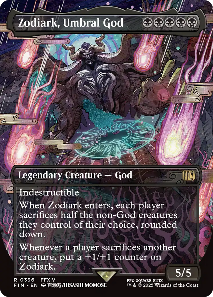 Zodiark, Umbral God (FIN-336) - FINAL FANTASY (Borderless) - Poke-Collect
