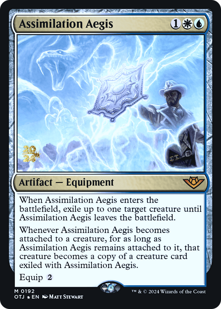 Assimilation Aegis (PRE-192) - Outlaws of Thunder Junction Promos Foil - Poke-Collect