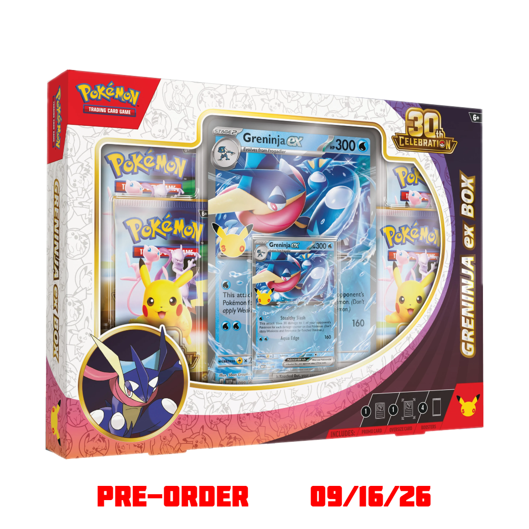 greninja pokemon card box & Kingdra EX Special Collection (EN) game box Pokmon TCG: Mega Greninja ex