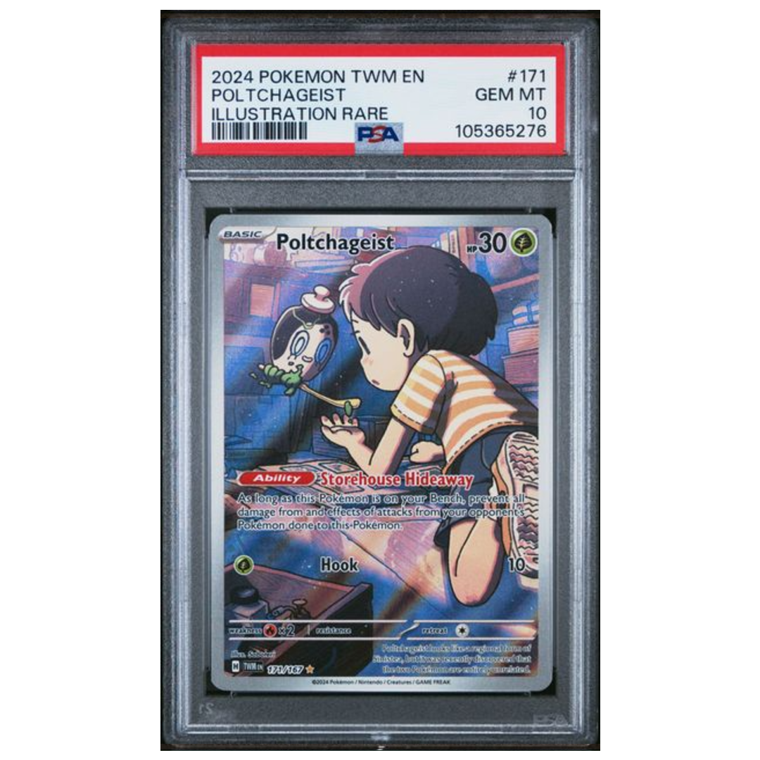 poltchageist pokemon card Poltchageist IR Twilight Masquerade #171 PSA 10