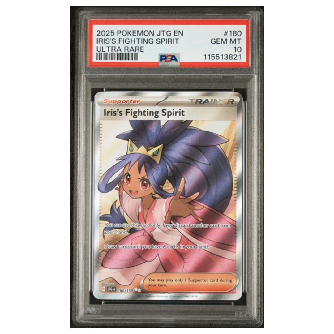 iris card pokemon Iris's Fighting Spirit Journey Together #180 PSA 10