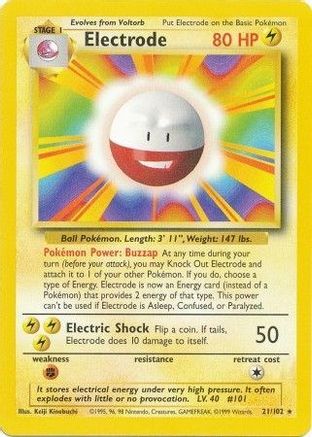 Electrode 21/102 - Base - Poke-Collect