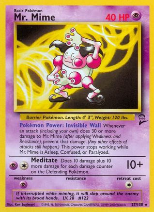 Mr. Mime 27/130 - Base Set 2 - Poke-Collect