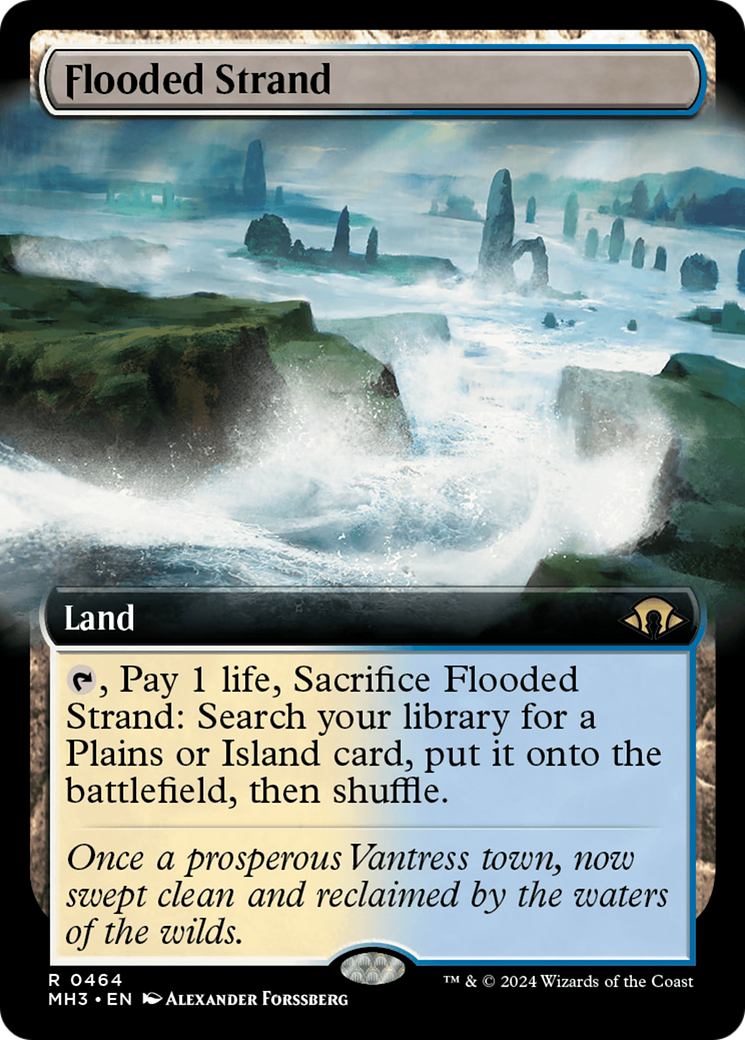 Flooded Strand (Extended Art) (MH3-464) - Modern Horizons 3: (Extended Art)