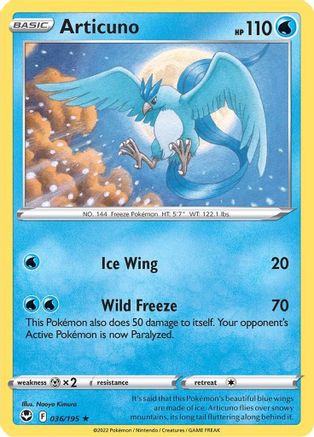 Articuno 36/195 - SWSH12 Silver Tempest Holofoil Articuno 36/195 - SWSH12 Silver Tempest Holofoil