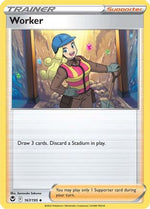 Worker 167/195 - Silver Tempest Reverse Holofoil - Poke-Collect