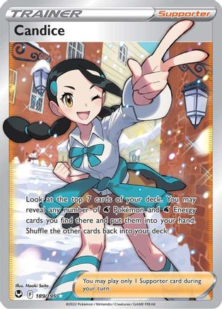 Candice 189/195 - Silver Tempest Holofoil - Poke-Collect