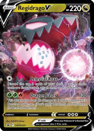 Regidrago V SWSH281/307 - SWSH Black Star Promos Holofoil - Poke-Collect