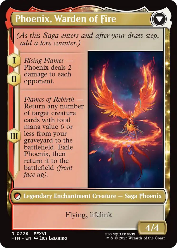 Joshua, Phoenix's Dominant // Phoenix, Warden of Fire (FIN-229) - FINAL FANTASY: (enchantment) - Poke-Collect