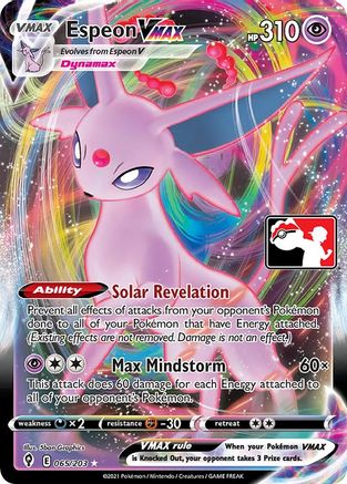 Espeon VMAX 65 - Prize Pack Series Cards Holofoil - Poke-Collect