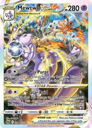 Mewtwo VSTAR PSA9 & リザードン VSTAR セット Mewtwo VSTAR GG44/70 - Crown Zenith Galarian Gallery Holofoil