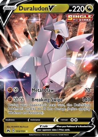 Duraludon V 103/159 - Crown Zenith Holofoil - Poke-Collect