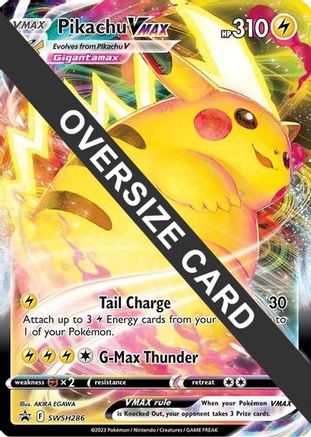 Pikachu VMAX - SWSH286 SWSH286 - Jumbo Cards Holofoil Pikachu VMAX - SWSH286 SWSH286 - Jumbo Cards Holofoil