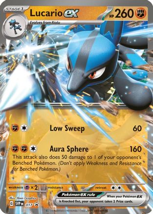 Lucario ex - 017 17 - SV Scarlet & Violet Promo Cards Holofoil - Poke-Collect