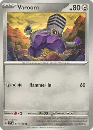 Varoom - 141/198 141 - SV01 Scarlet & Violet Base Set Reverse Holofoil - Poke-Collect