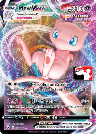 Mew VMAX 114 - Prize Pack Series Cards Holofoil - Poke-Collect