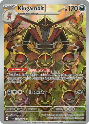 which pokemon set has 198 cards Kingambit - 220/198 220