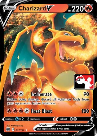 Charizard V (Prize Pack Series 2) 17 - Prize Pack Series Cards Holofoil - Poke-Collect