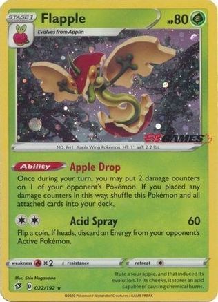 Flapple - 022/192 (EB Games Exclusive) 22 - Miscellaneous Cards & Products Holofoil - Poke-Collect