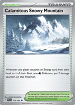 Calamitous Snowy Mountain 174 - SV02 Paldea Evolved Reverse Holofoil - Poke-Collect